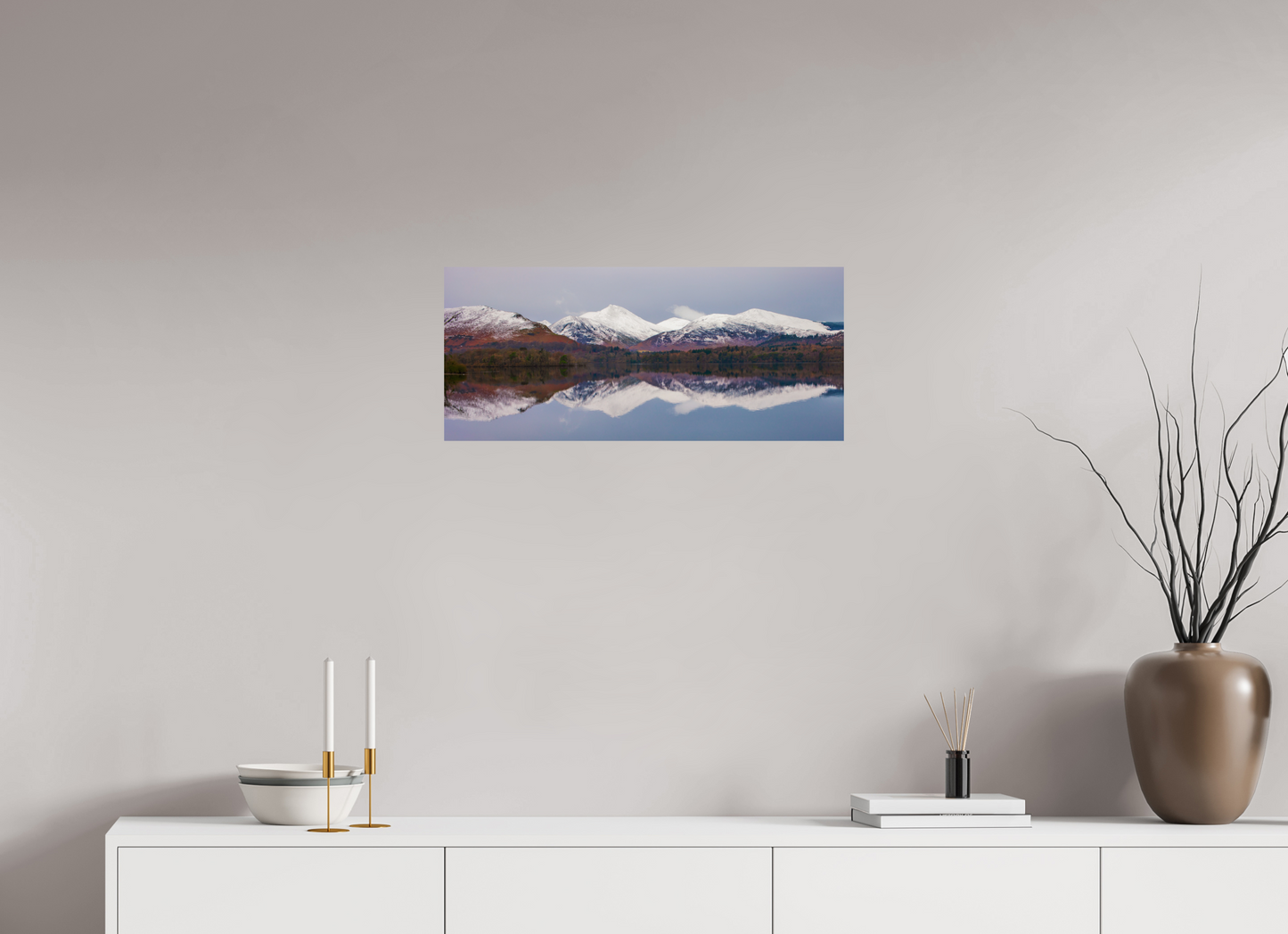 68.9 x 30 cm, Photo Print On Fuji Crystal DP II Derwentwater, January 2018