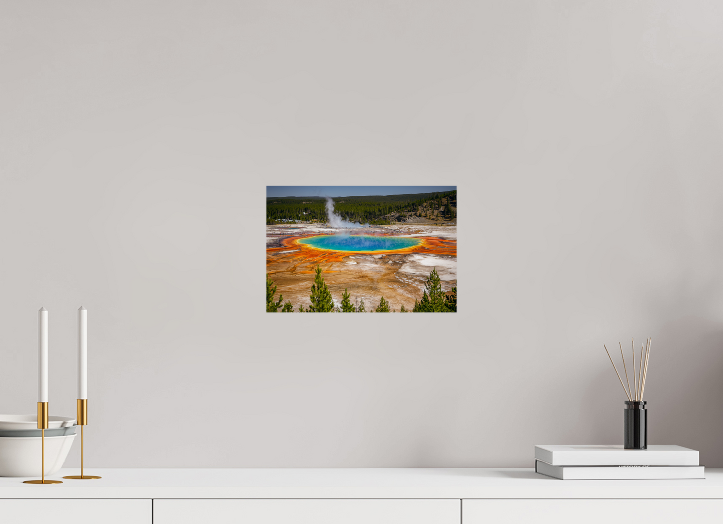 30 x 20 cm, Photo Print On Fuji Crystal DP II The Grand Prismatic Spring, Yellowstone