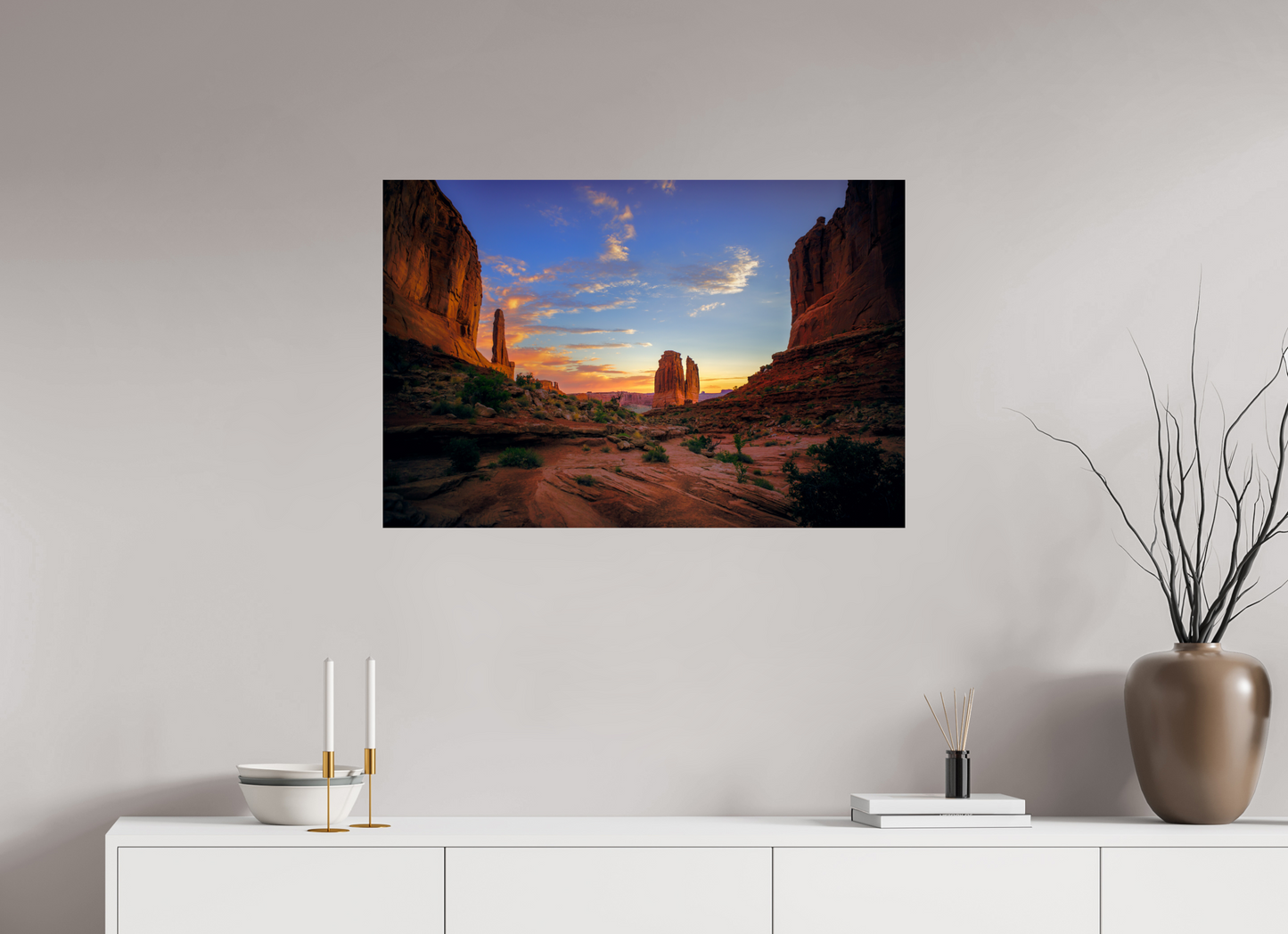 90 x 60 cm, Photo Print On Fuji Crystal DP II Park Avenue Trail at Sunrise