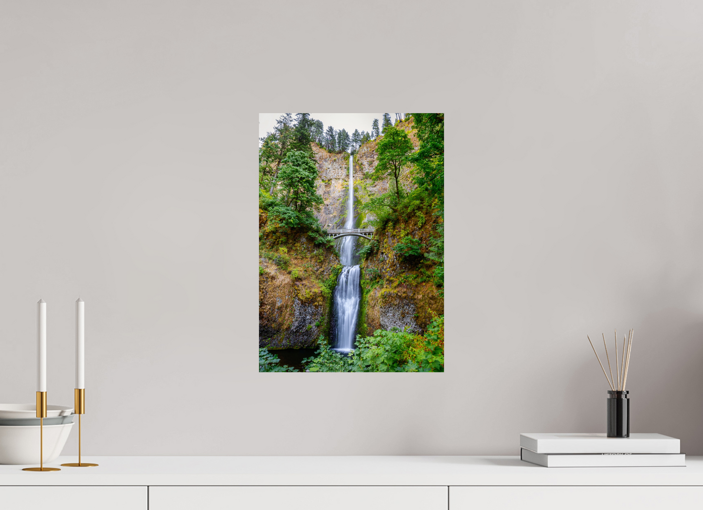 30 x 42 cm, Photo Print On Fuji Crystal DP II Multnomah Falls
