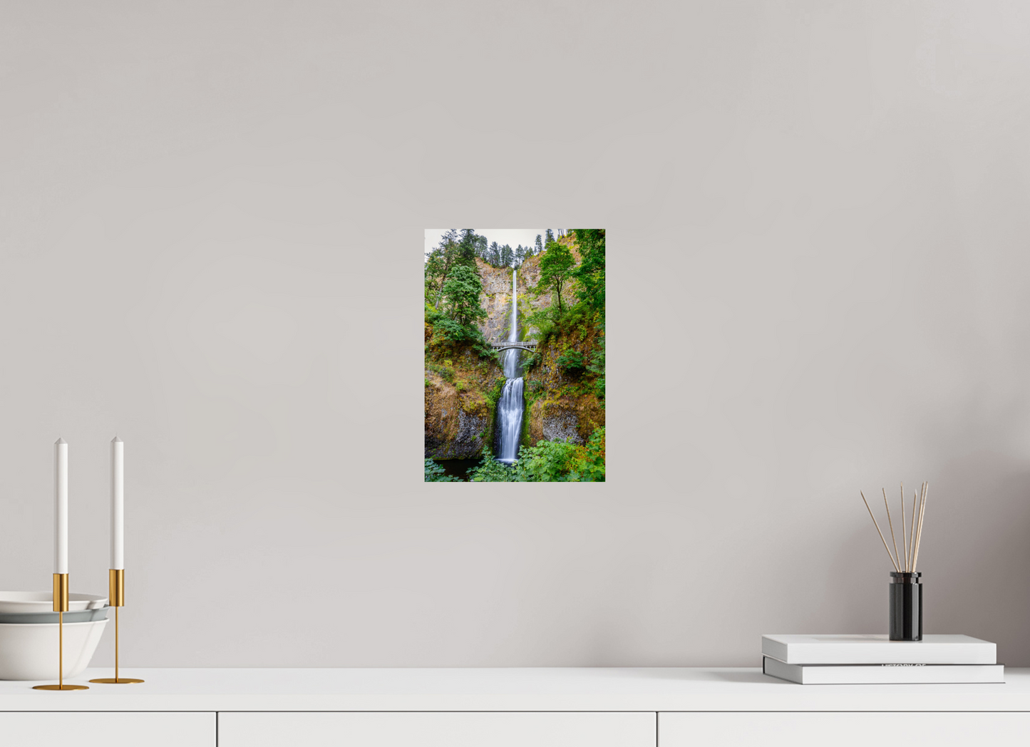 20 x 28 cm, Photo Print On Fuji Crystal DP II Multnomah Falls