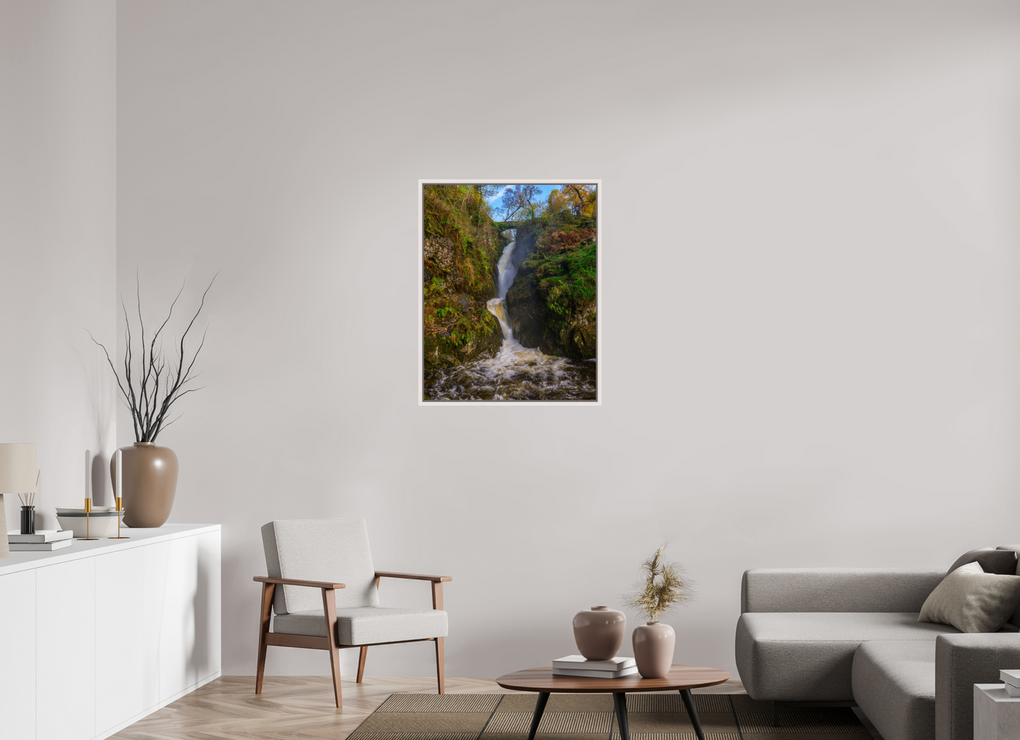 70 x 87.5 cm, White Frame Aira Force, Nov 2025