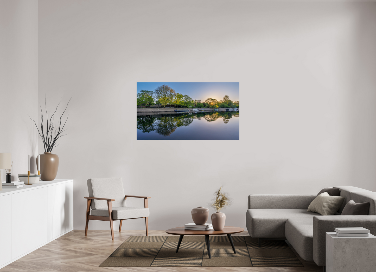 144 x 81 cm, Photo Print On Fuji Crystal DP II April Dawn on the Ouse, York