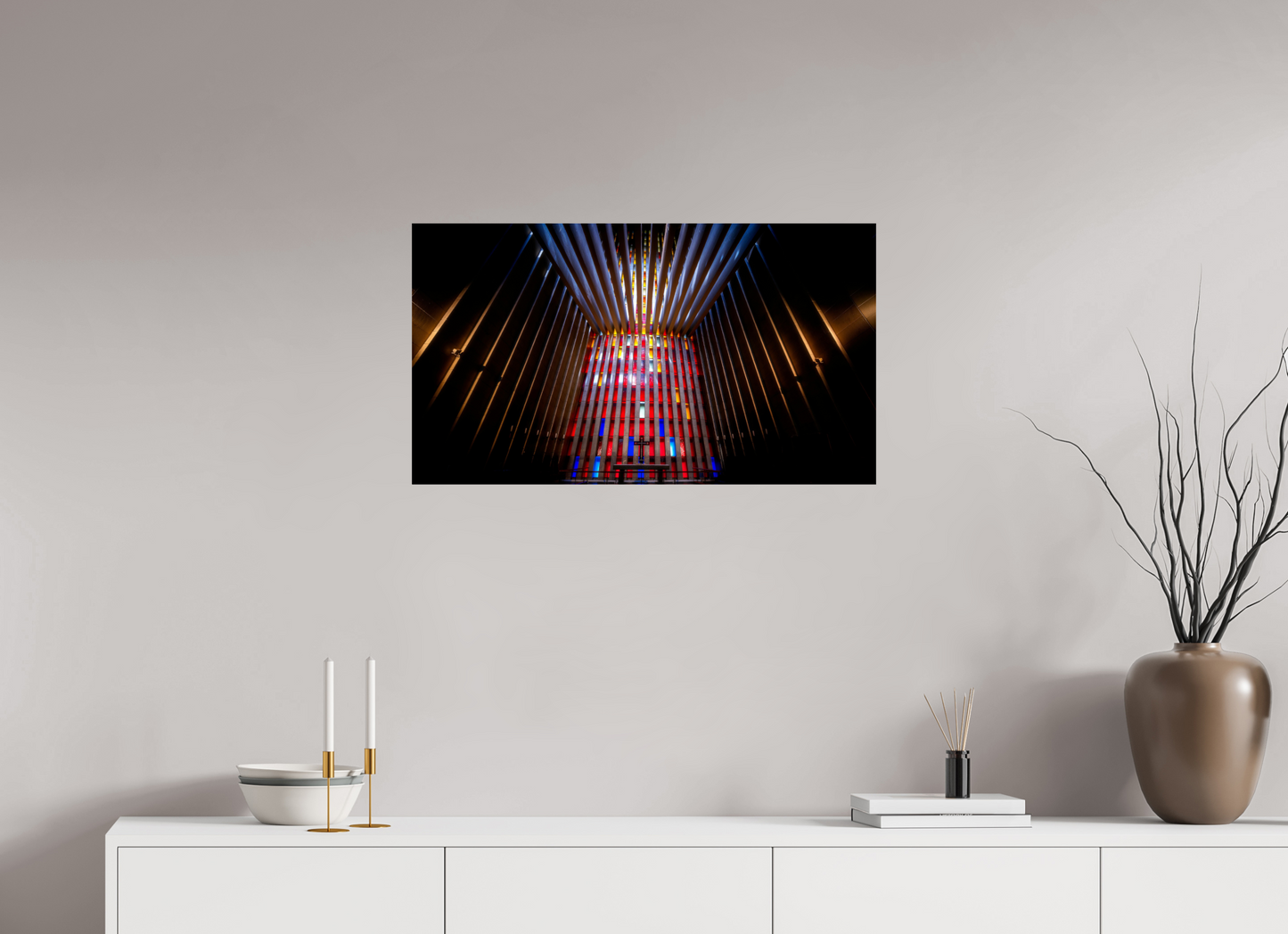 80 x 45 cm, Photo Print On Fuji Crystal DP II Kirkelandet Church