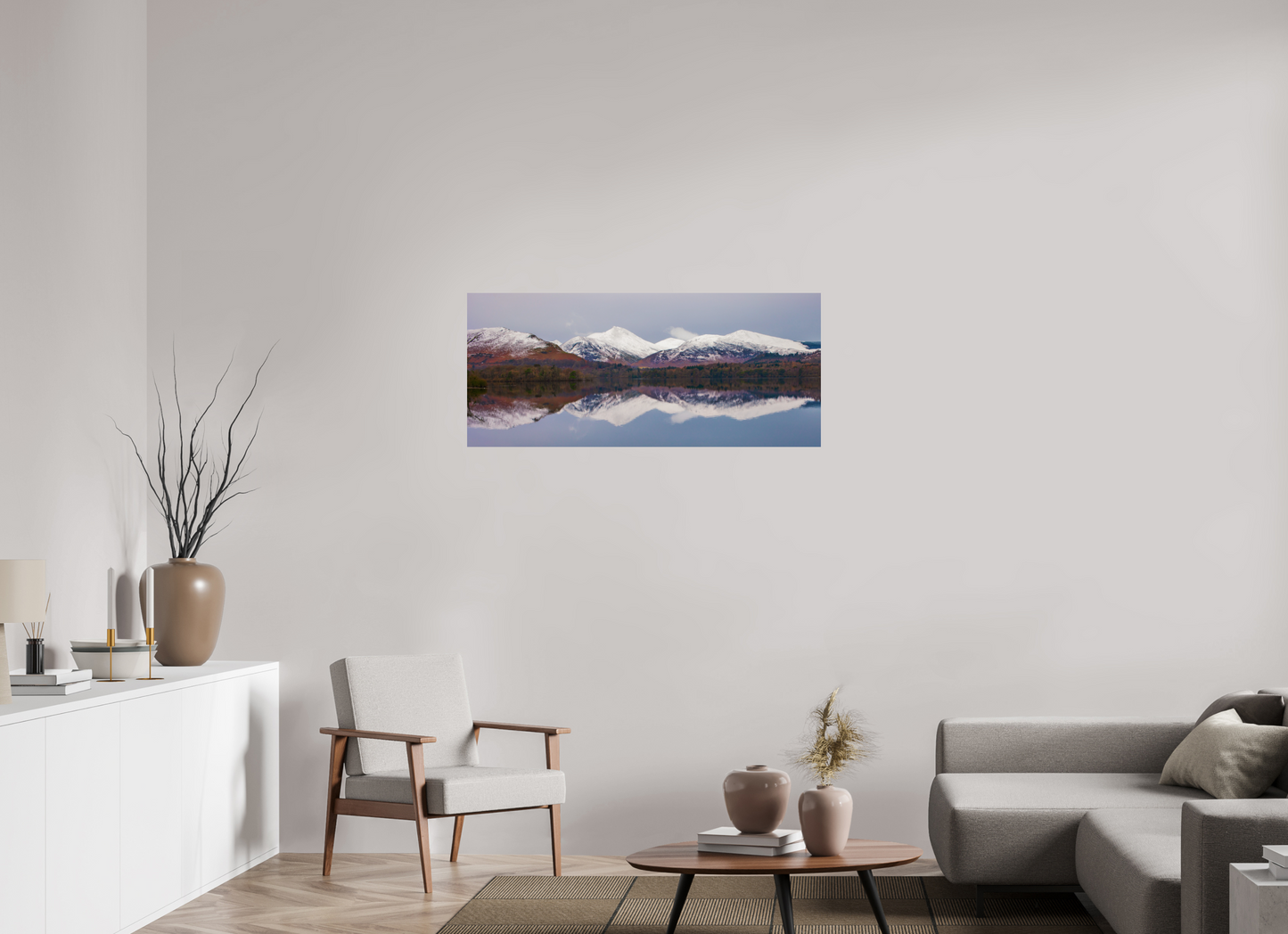 114.8 x 50 cm, Photo Print On Fuji Crystal DP II Derwentwater, January 2018