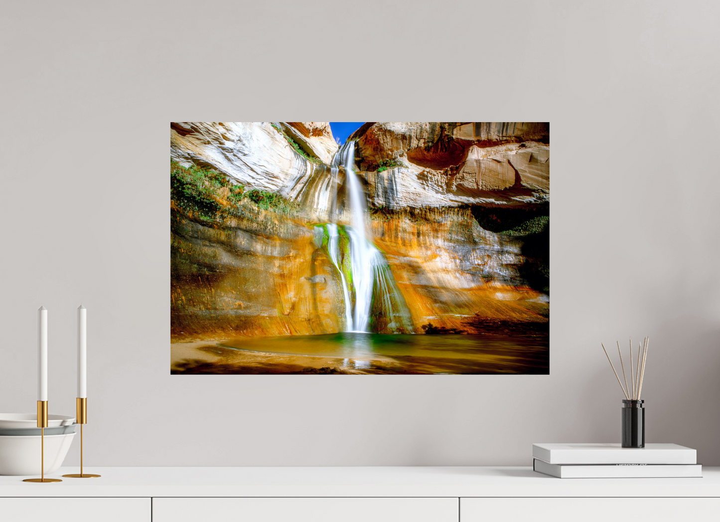 60 x 40 cm, Photo Print On Fuji Crystal DP II Calf Creek Falls
