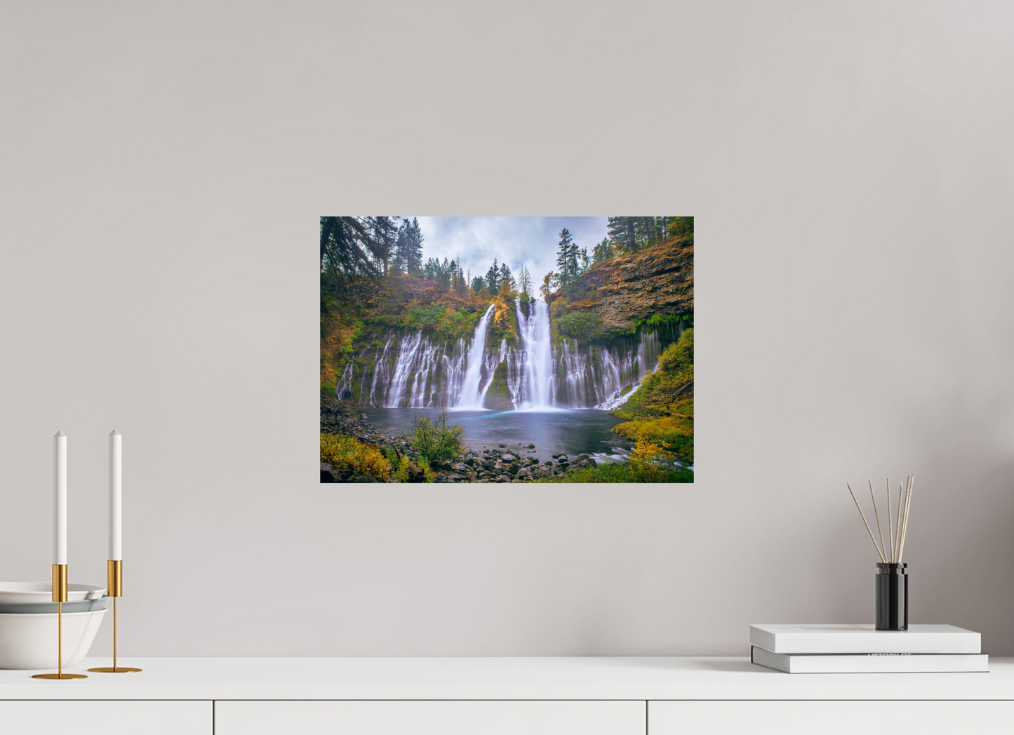 42 x 30 cm, Photo Print On Fuji Crystal DP II Burney Falls Autumn 2018