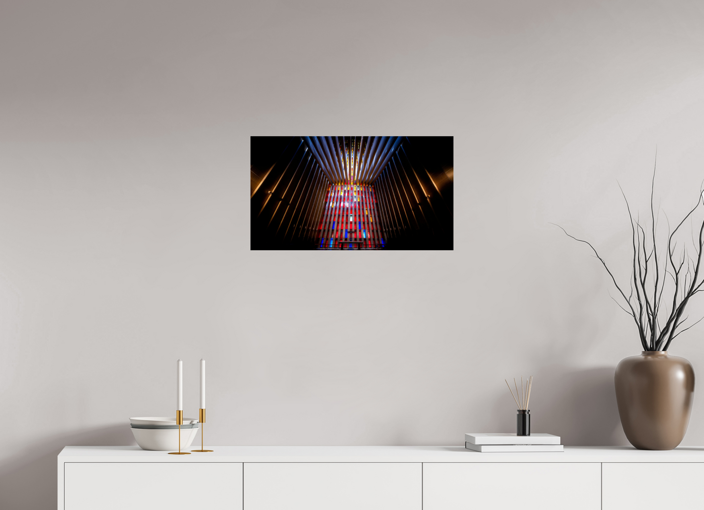 64 x 36 cm, Photo Print On Fuji Crystal DP II Kirkelandet Church