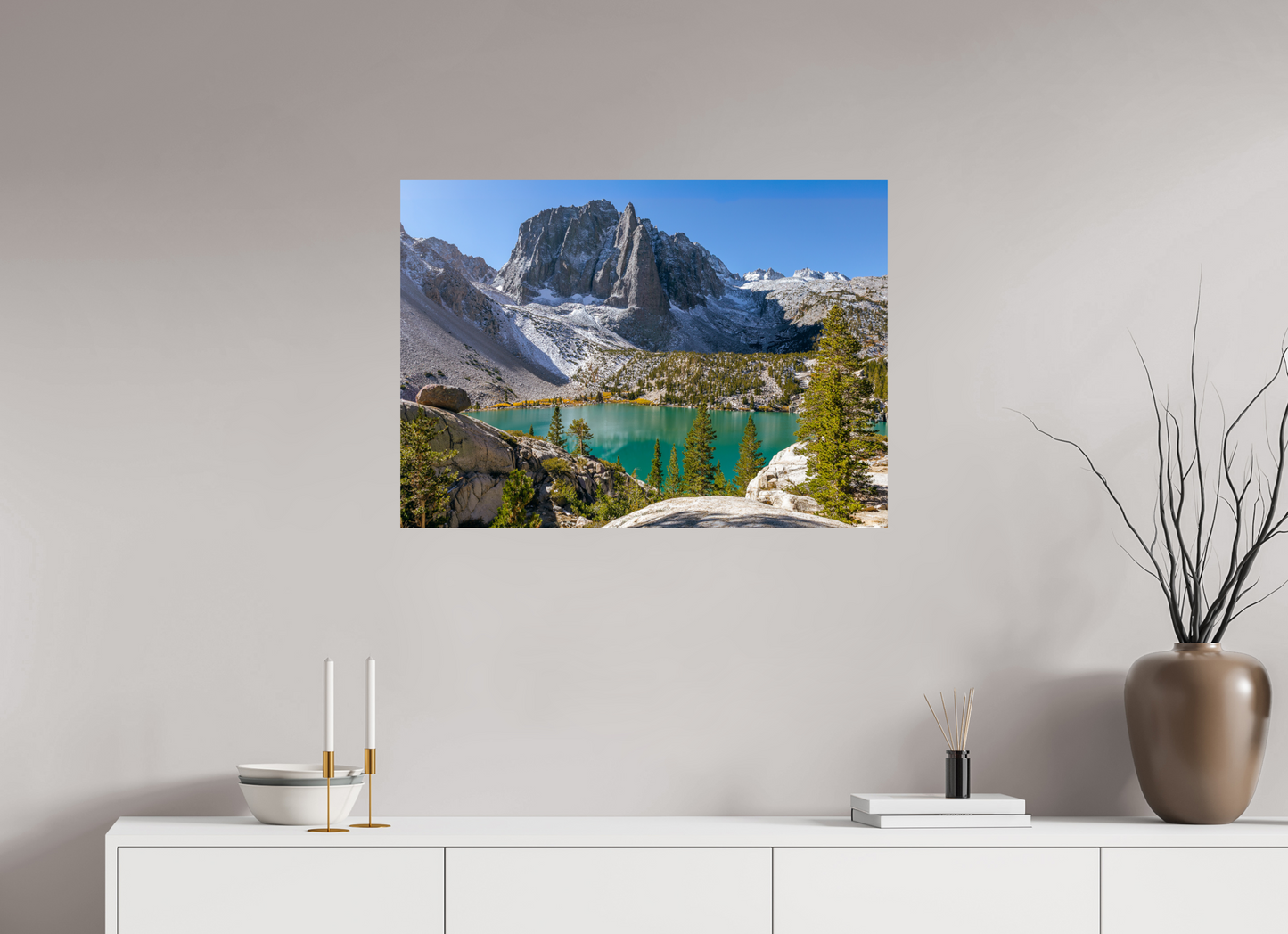 84 x 60 cm, Photo Print On Fuji Crystal DP II Second Lake.