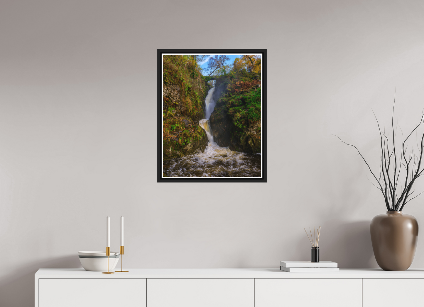50 x 62.5 cm, Matt Black Frame Aira Force, Nov 2025