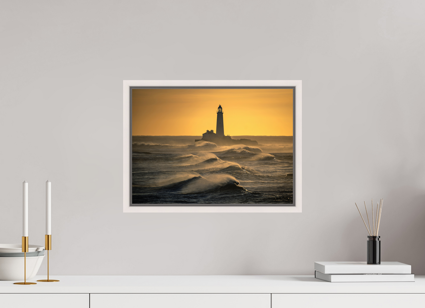 42 x 30 cm, White Frame St. Marys January 2025