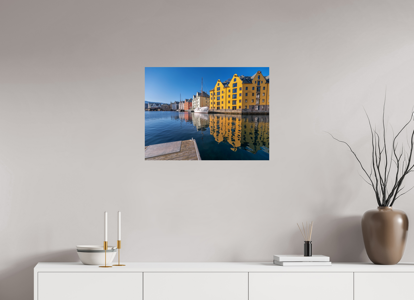66.7 x 50 cm, Photo Print On Fuji Crystal DP II Alesund reflections
