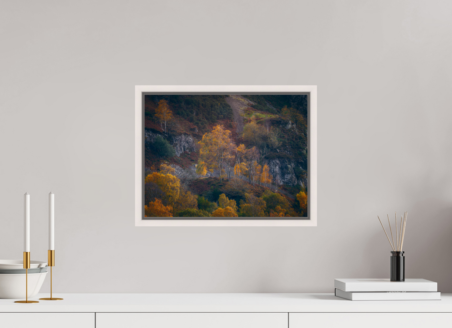 40 x 30 cm, White Frame Last of the Colour