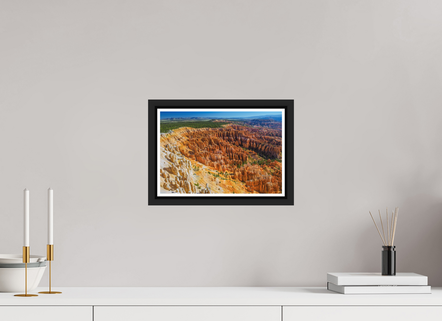 30 x 20 cm, Matt Black Frame Bryce Canyon
