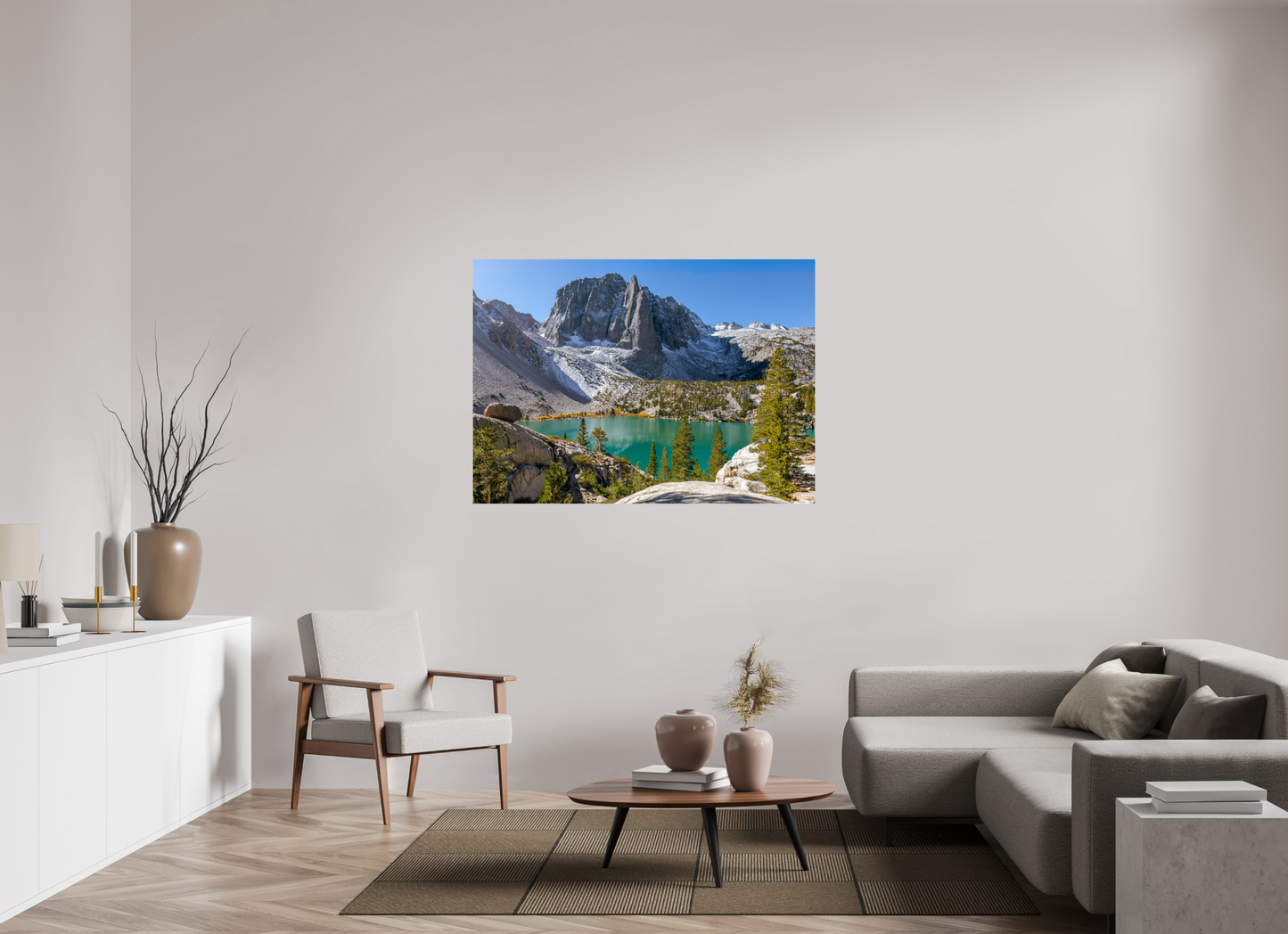 140 x 100 cm, Photo Print On Fuji Crystal DP II Second Lake.