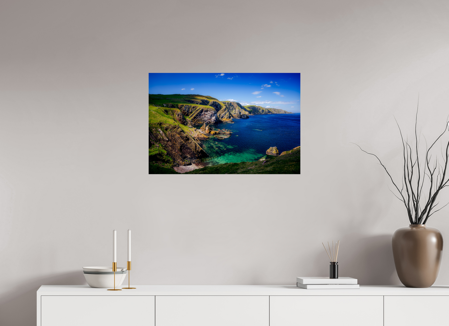 75 x 50 cm, Photo Print On Fuji Crystal DP II Looking west Near St Abbs Head