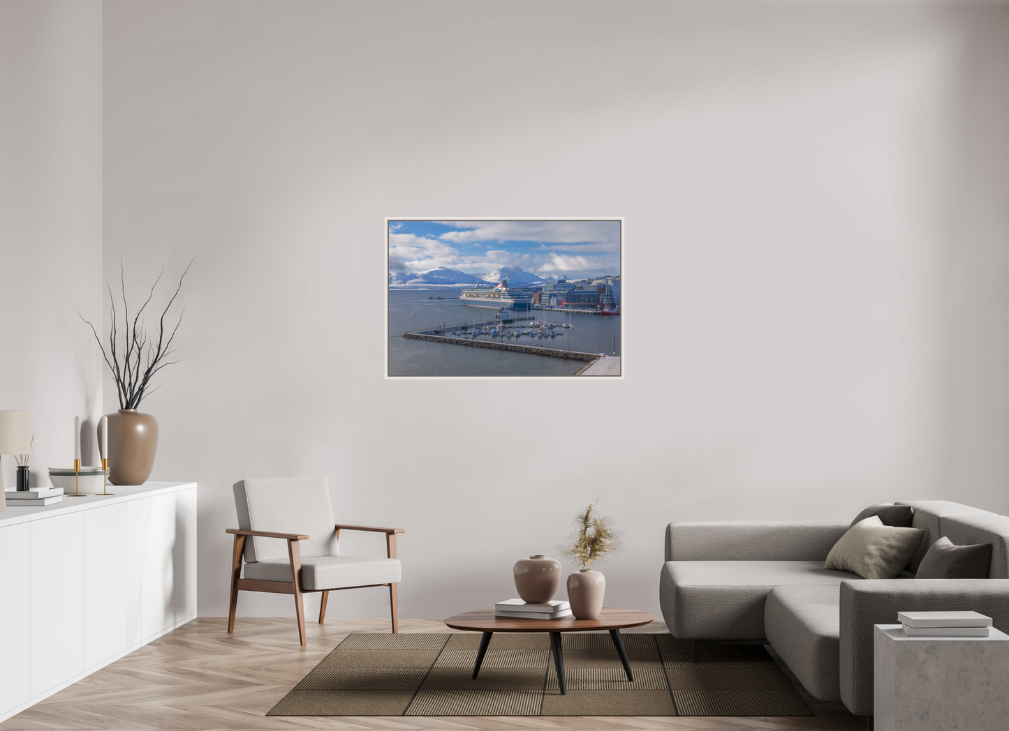 120 x 80 cm, White Frame Balmoral in Tromso