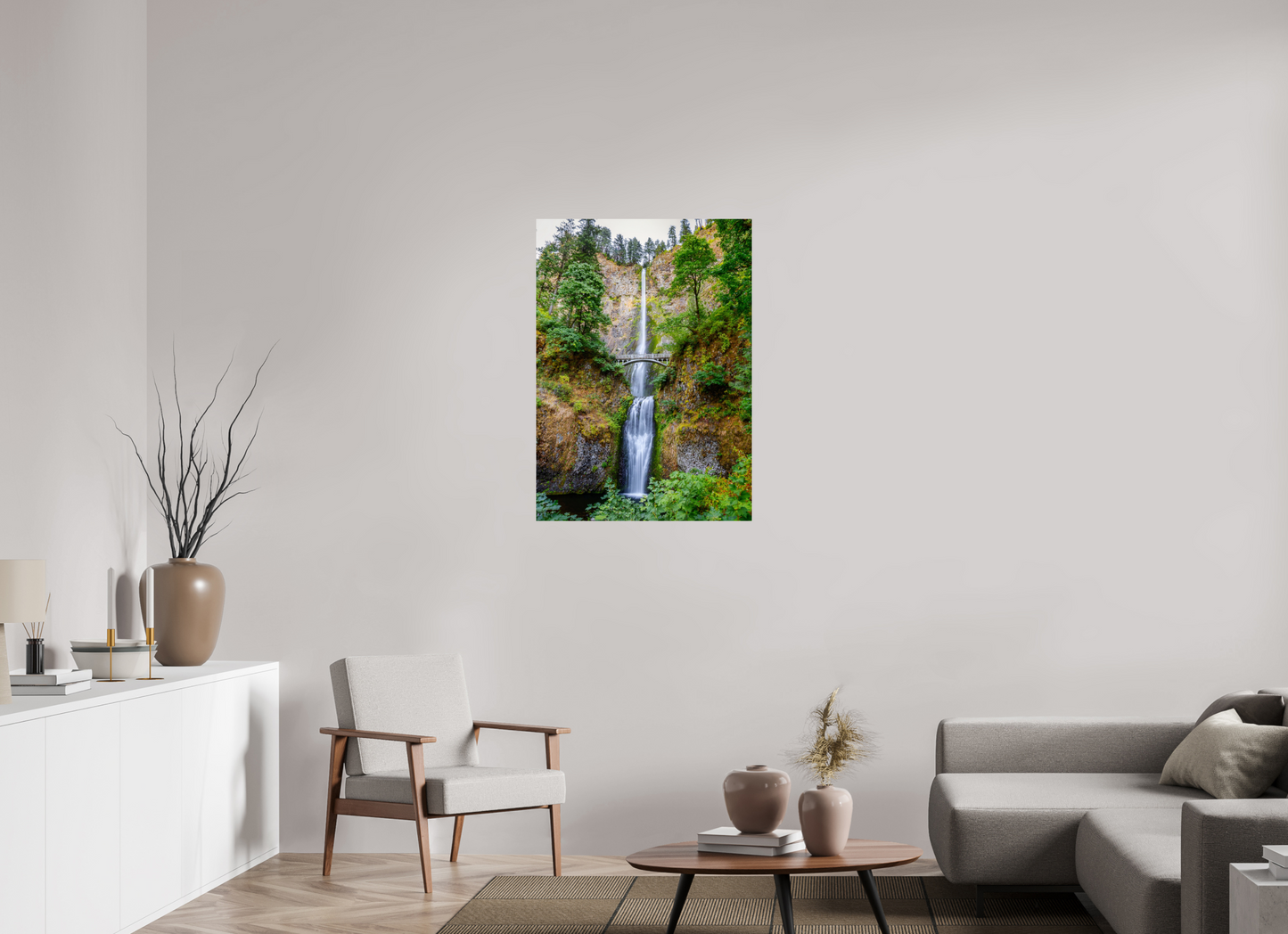 70 x 98 cm, Photo Print On Fuji Crystal DP II Multnomah Falls