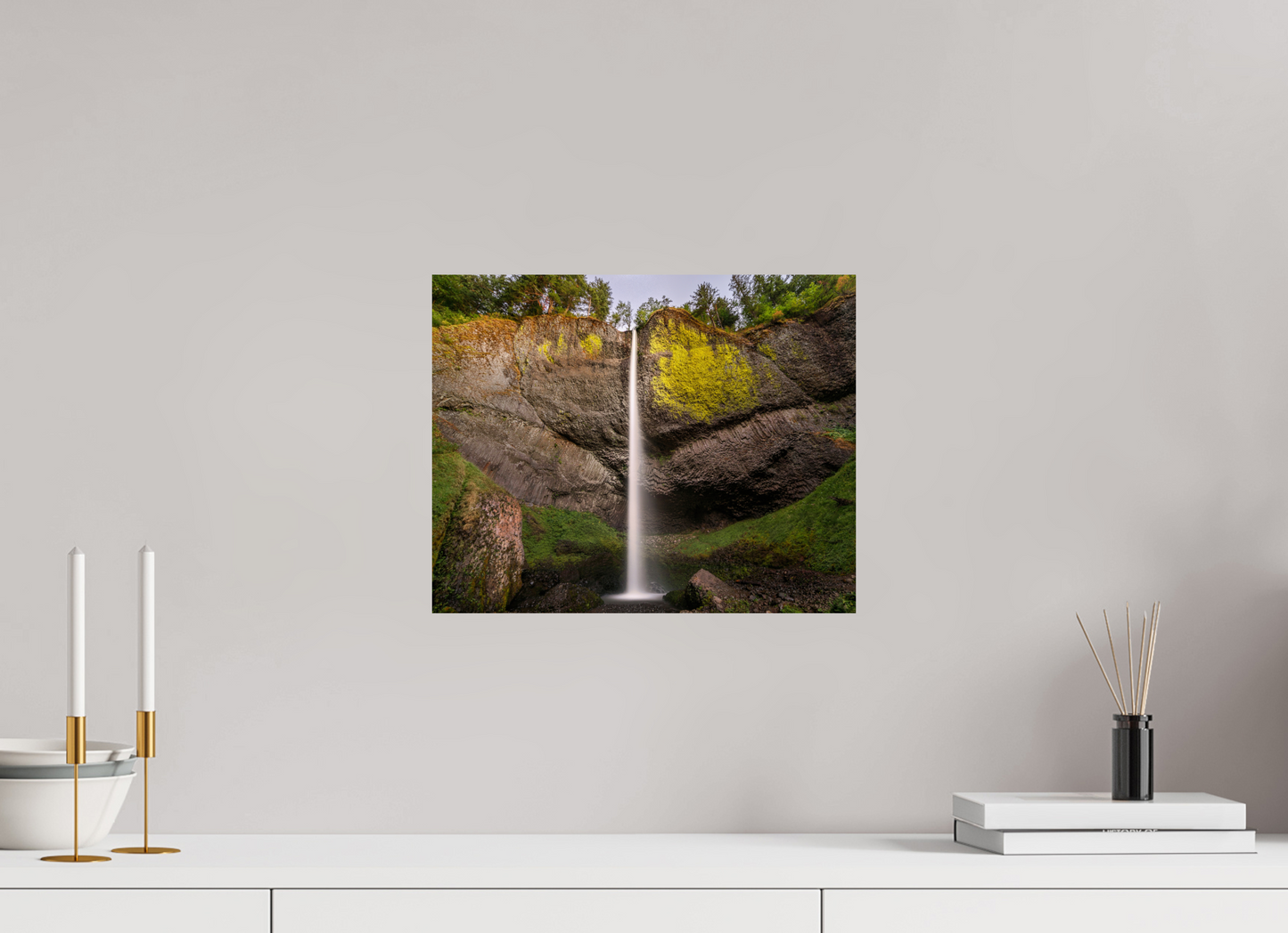 37.5 x 30 cm, Photo Print On Fuji Crystal DP II Dusk at Latourell Falls