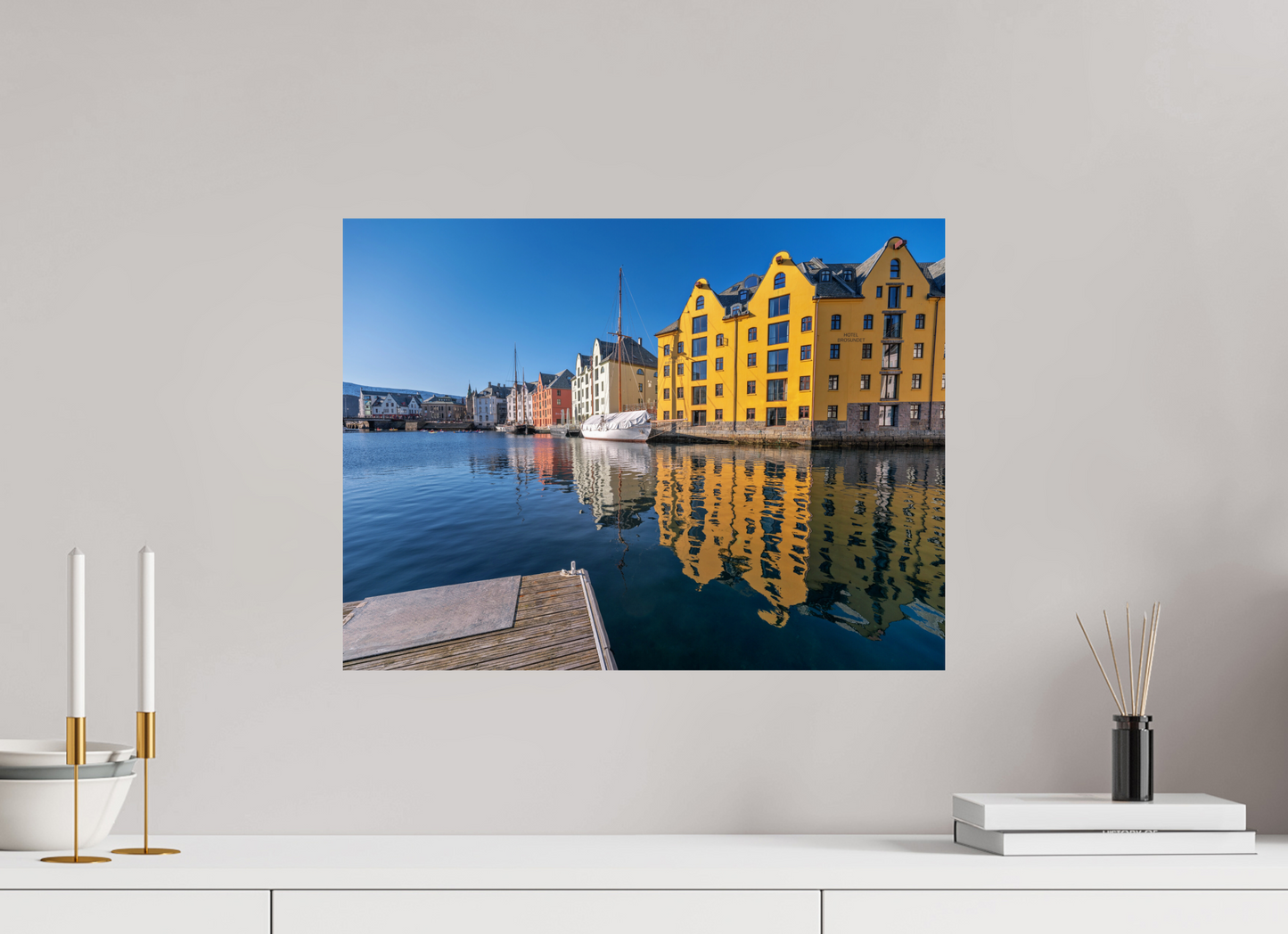53.3 x 40 cm, Photo Print On Fuji Crystal DP II Alesund reflections