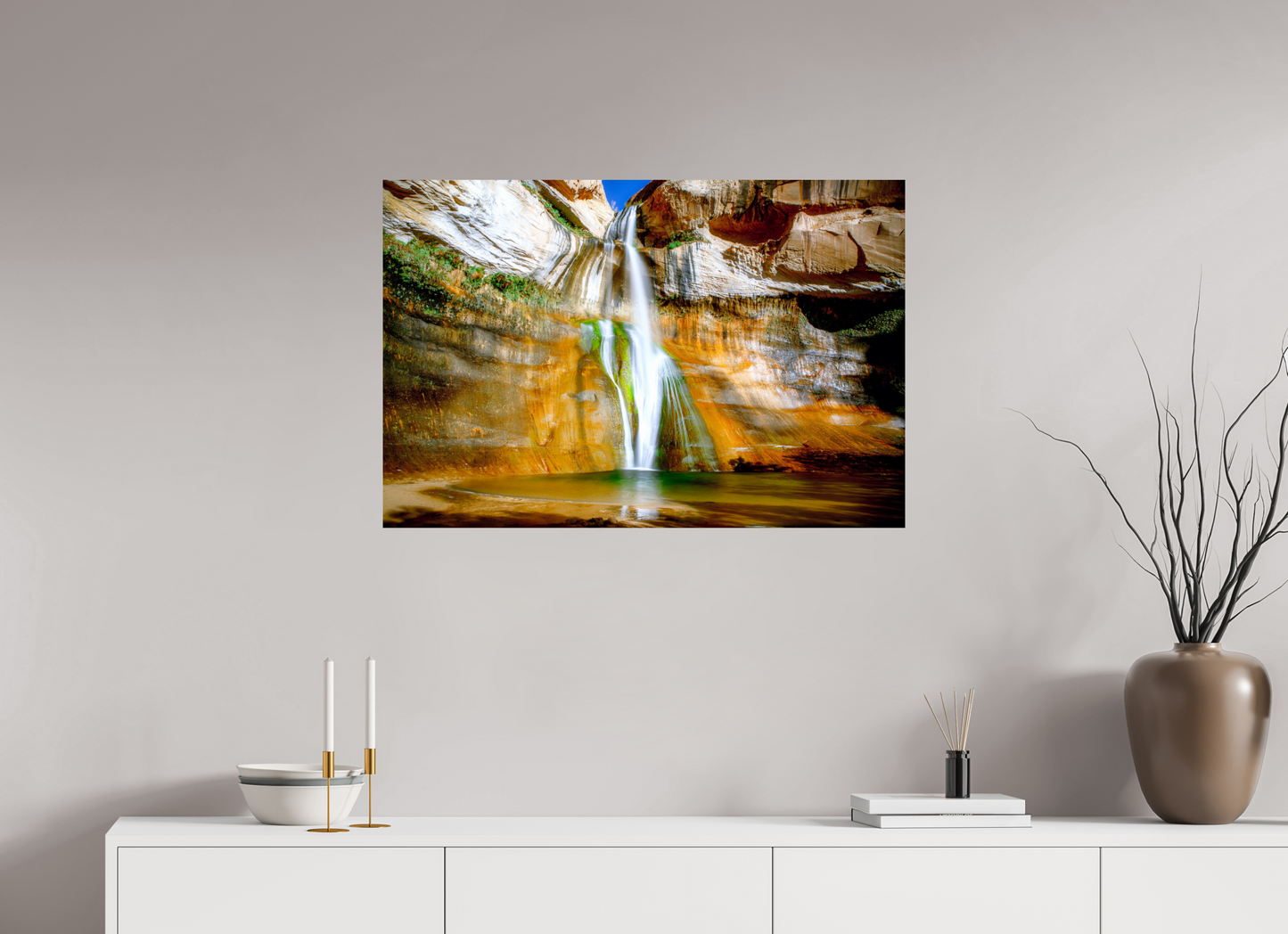 90 x 60 cm, Photo Print On Fuji Crystal DP II Calf Creek Falls