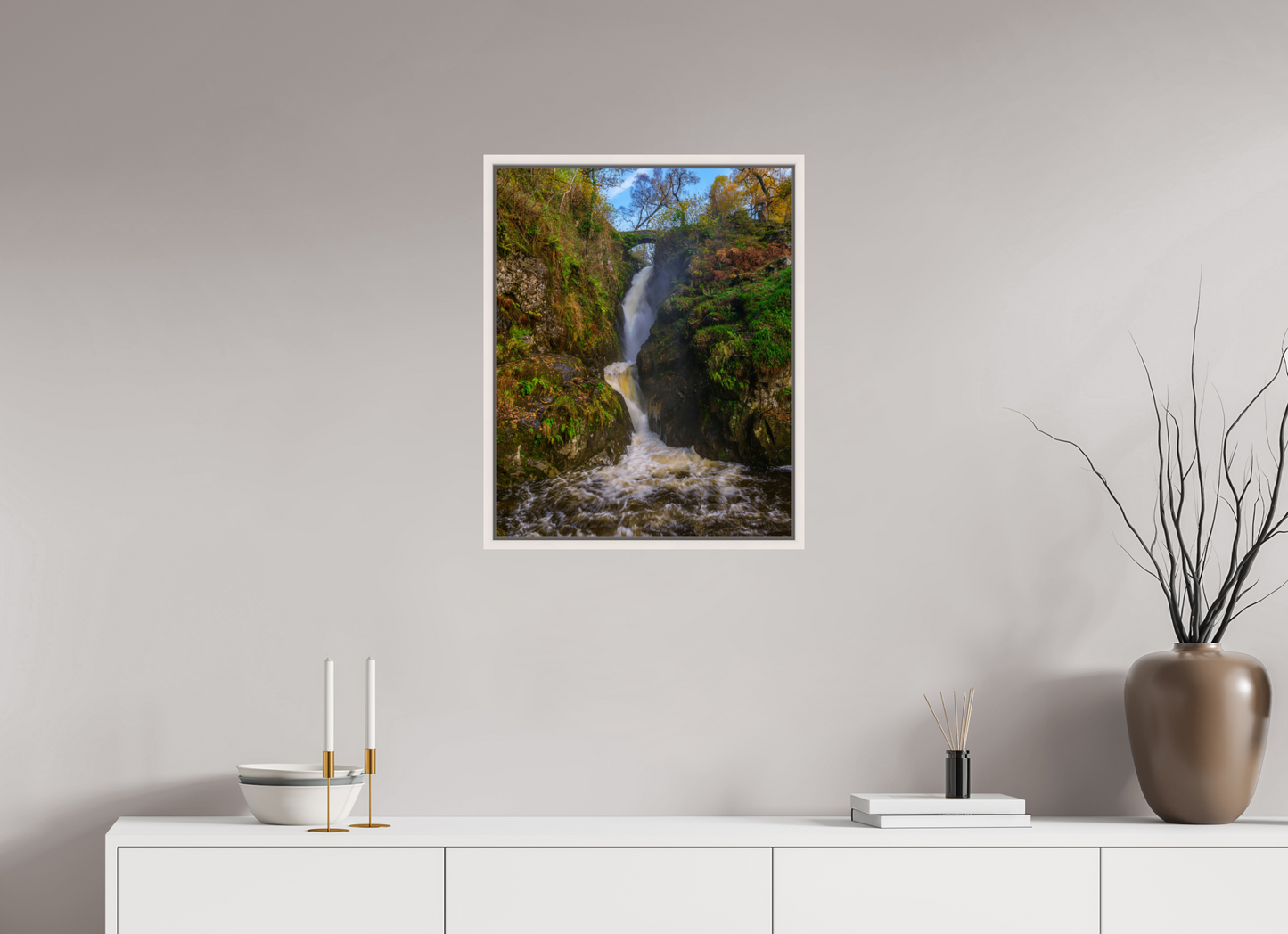 50 x 62.5 cm, White Frame Aira Force, Nov 2025