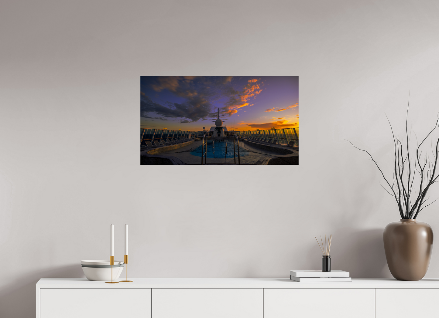 80 x 45 cm, Photo Print On Fuji Crystal DP II Balmoral Sunset