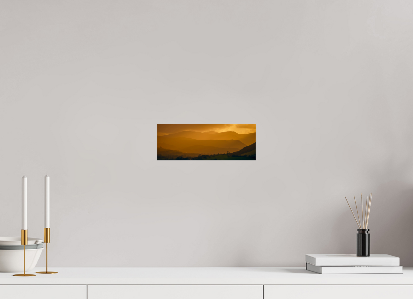 27.2 x 10 cm, Photo Print On Fuji Crystal DP II Lakeland Layers from Near Howe