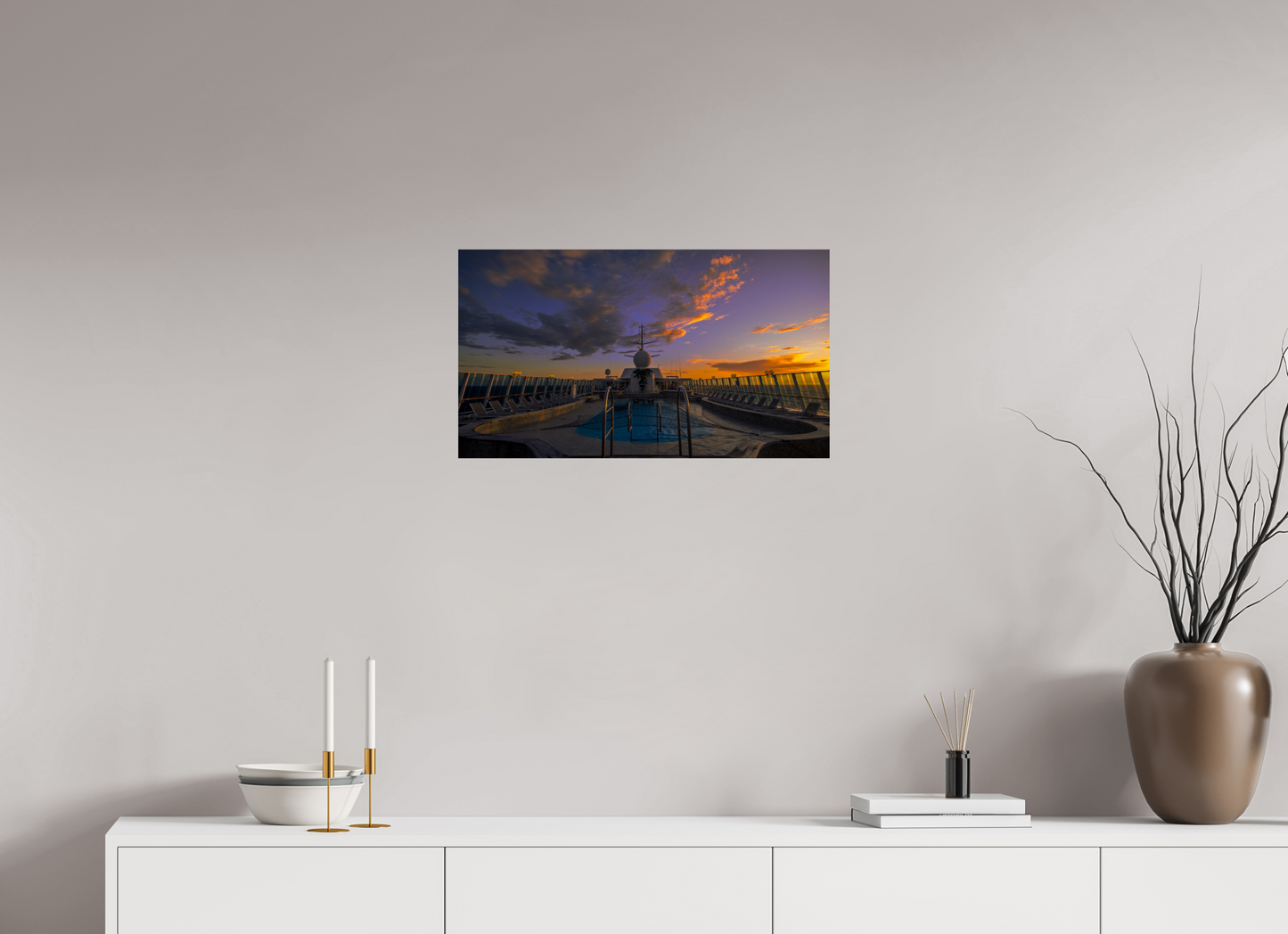 64 x 36 cm, Photo Print On Fuji Crystal DP II Balmoral Sunset