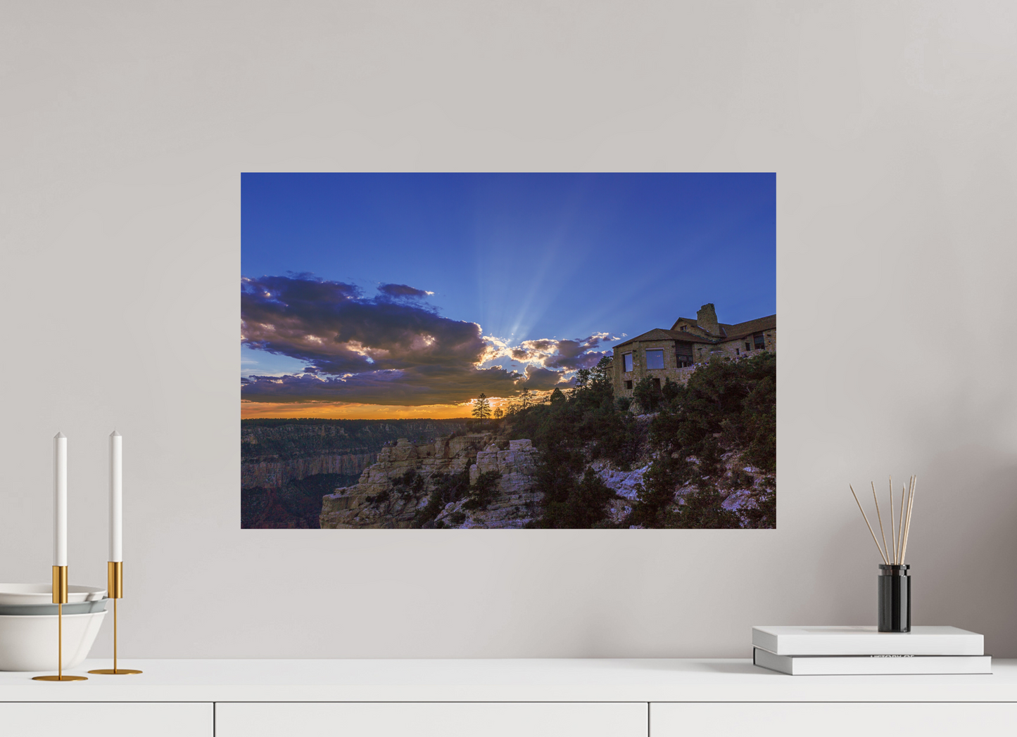 60 x 40 cm, Photo Print On Fuji Crystal DP II North Rim Sunset 2015