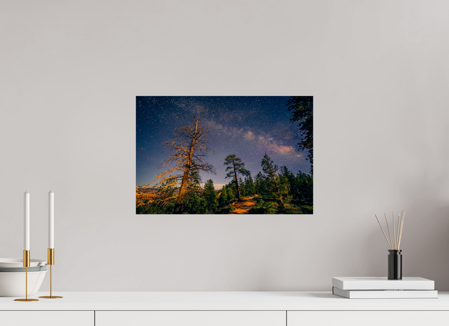 45 x 30 cm, Photo Print On Fuji Crystal DP II Bryce Canyon at Night