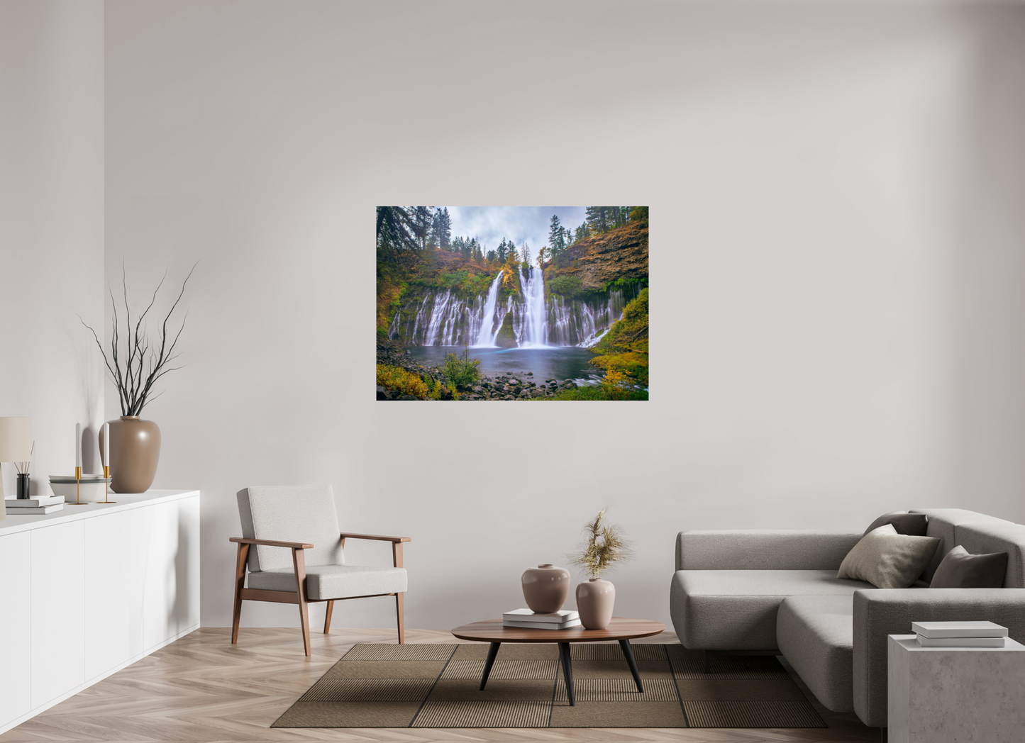 140 x 100 cm, Photo Print On Fuji Crystal DP II Burney Falls Autumn 2018