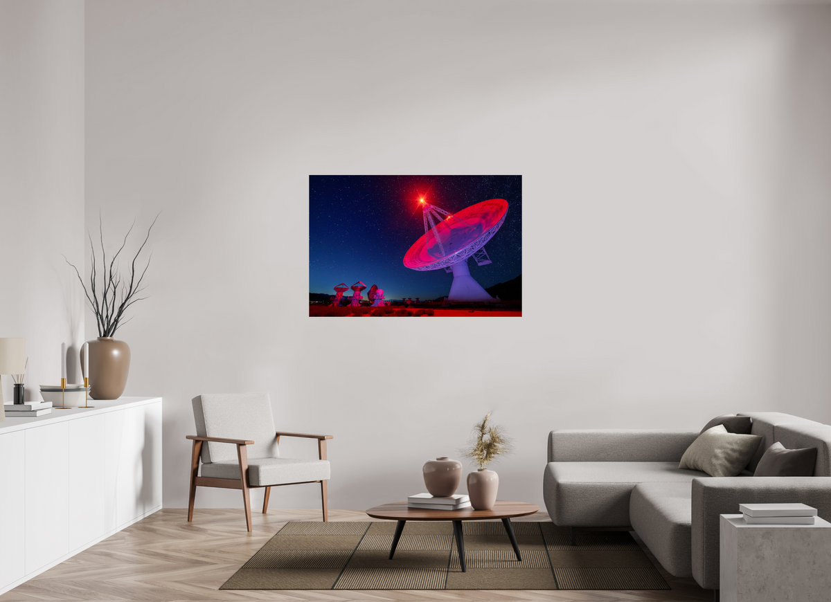 135 x 90 cm, Photo Print On Fuji Crystal DP II Owens Valley Radio Telescope
