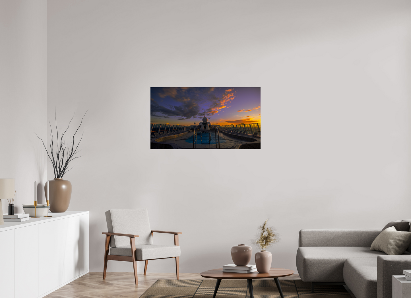 112 x 63 cm, Photo Print On Fuji Crystal DP II Balmoral Sunset