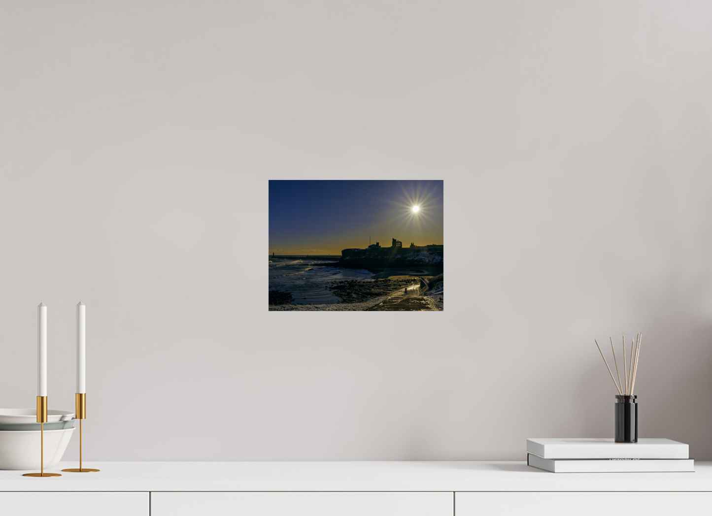 28 x 21 cm, Photo Print On Fuji Crystal DP II Snowy Tynemouth January 4th 2026
