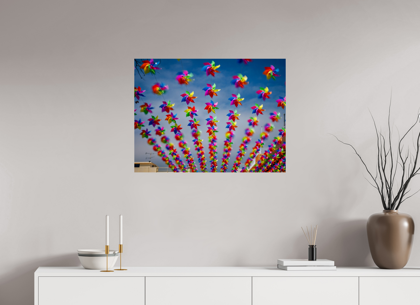 80 x 60 cm, Photo Print On Fuji Crystal DP II Cheung Chau Windmills