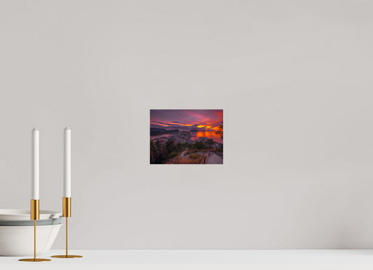20 x 15 cm, Photo Print On Fuji Crystal DP II Alesund Sunset. Balmoral