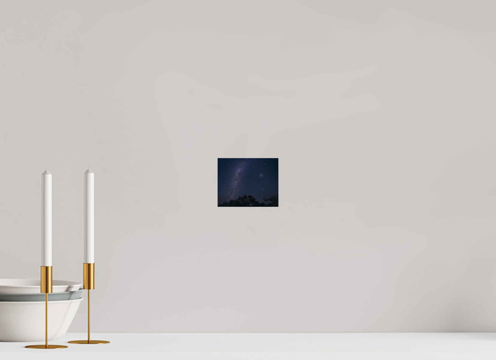 12.5 x 10 cm, Photo Print On Fuji Crystal DP II Southern Milky Way and Magellanic Clouds