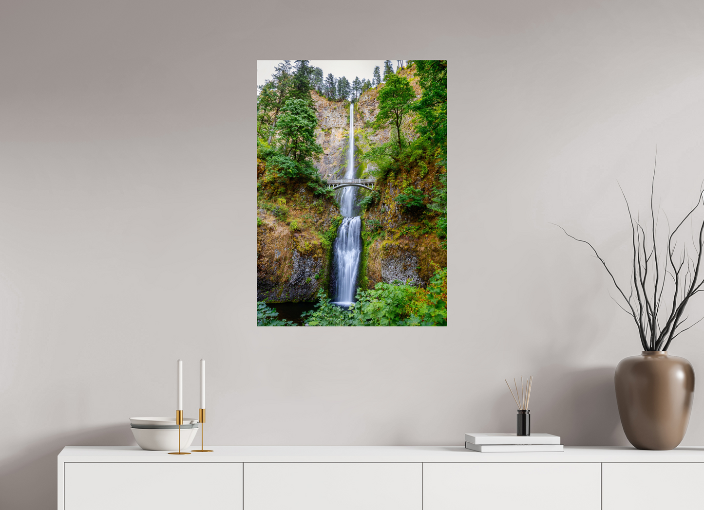 60 x 84 cm, Photo Print On Fuji Crystal DP II Multnomah Falls