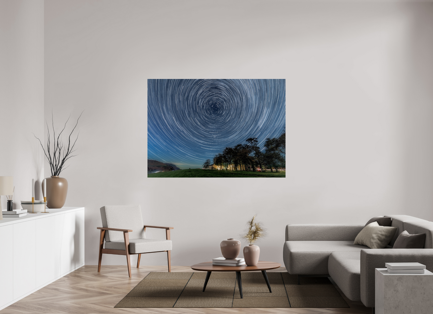 168 x 120 cm, Photo Print On Fuji Crystal DP II Near Howe Star Trails