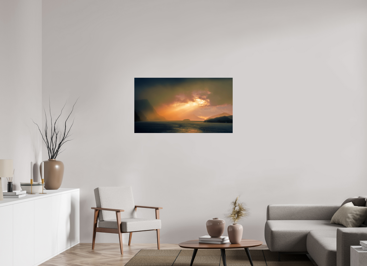 112 x 63 cm, Photo Print On Fuji Crystal DP II Olden Sunset