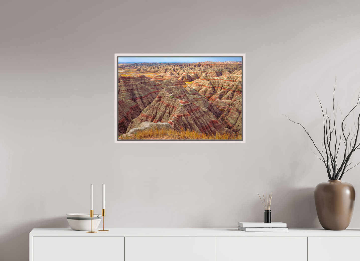 75 x 50 cm, White Frame Badlands National Park, South Dakota