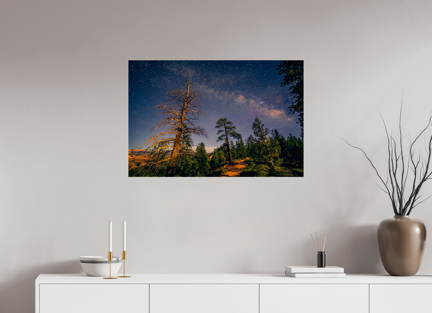 90 x 60 cm, Photo Print On Fuji Crystal DP II Bryce Canyon at Night