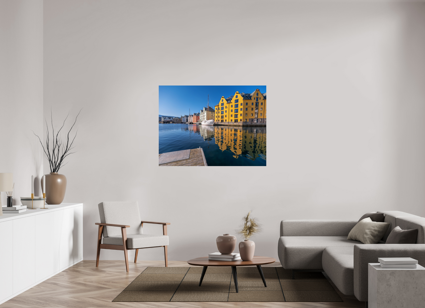 133.3 x 100 cm, Photo Print On Fuji Crystal DP II Alesund reflections