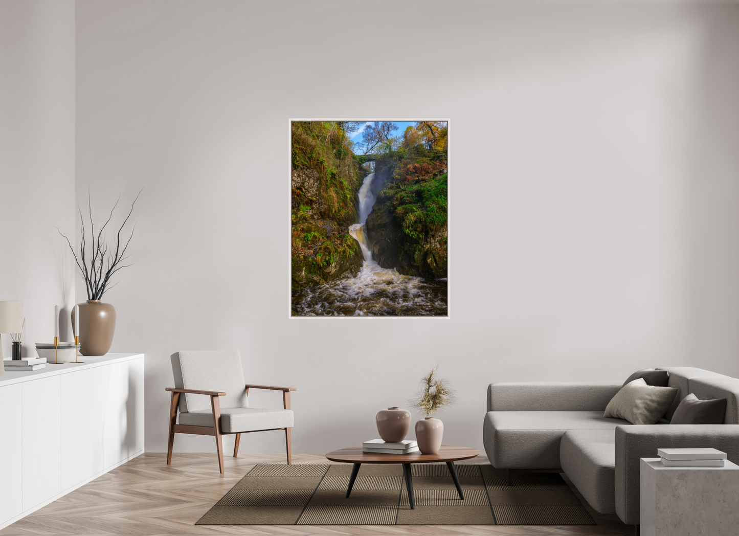 110 x 137.5 cm, White Frame Aira Force, Nov 2025
