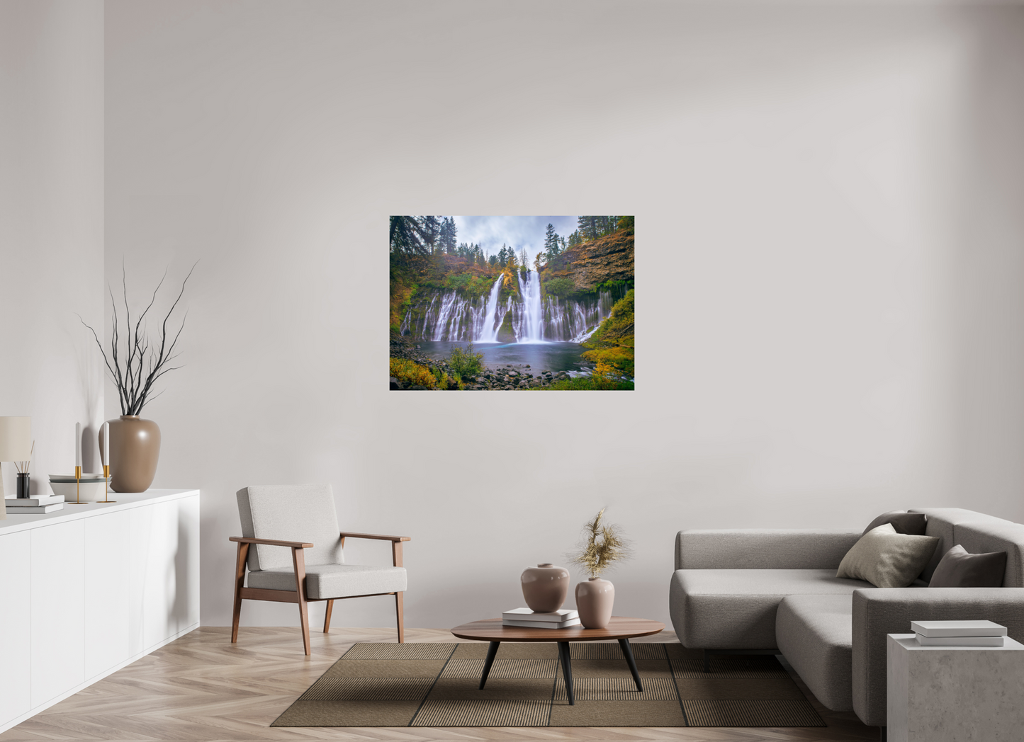 126 x 90 cm, Photo Print On Fuji Crystal DP II Burney Falls Autumn 2018