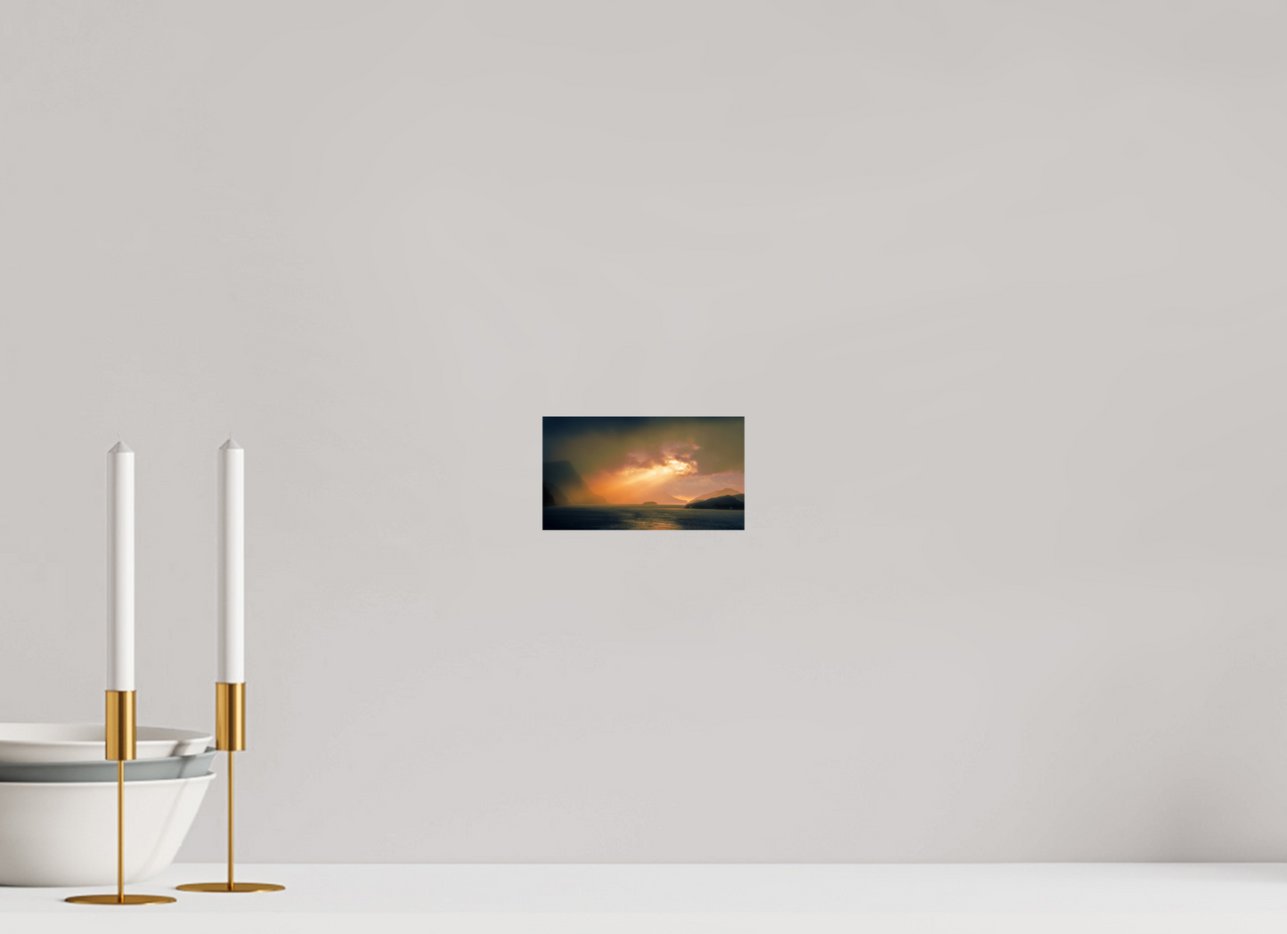 16 x 9 cm, Photo Print On Fuji Crystal DP II Olden Sunset