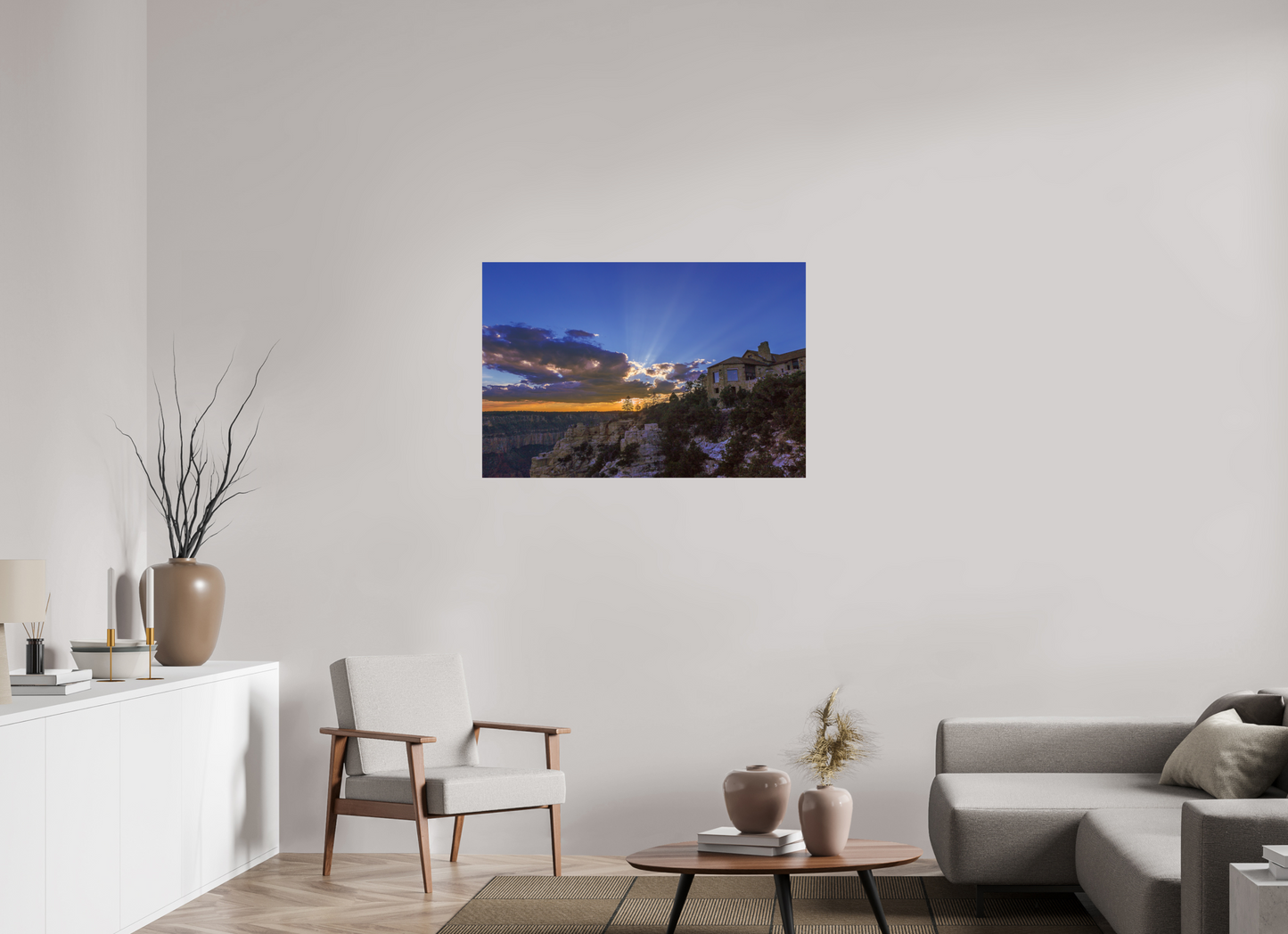 105 x 70 cm, Photo Print On Fuji Crystal DP II North Rim Sunset 2015