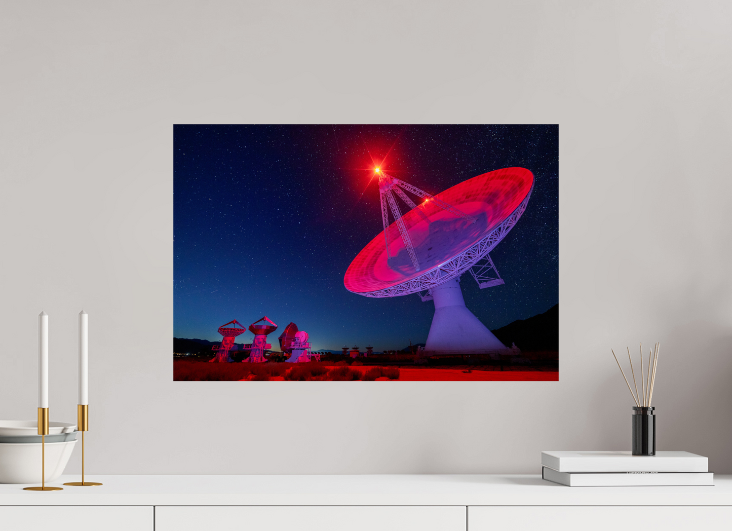 60 x 40 cm, Photo Print On Fuji Crystal DP II Owens Valley Radio Telescope