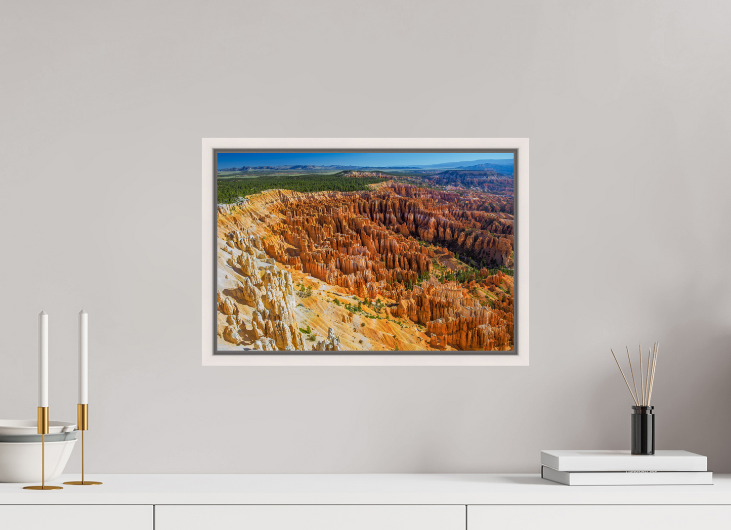 45 x 30 cm, White Frame Bryce Canyon